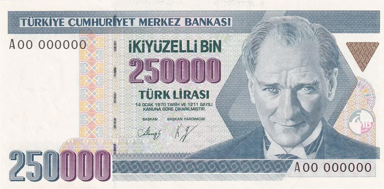 250 Bin Türk Lirası